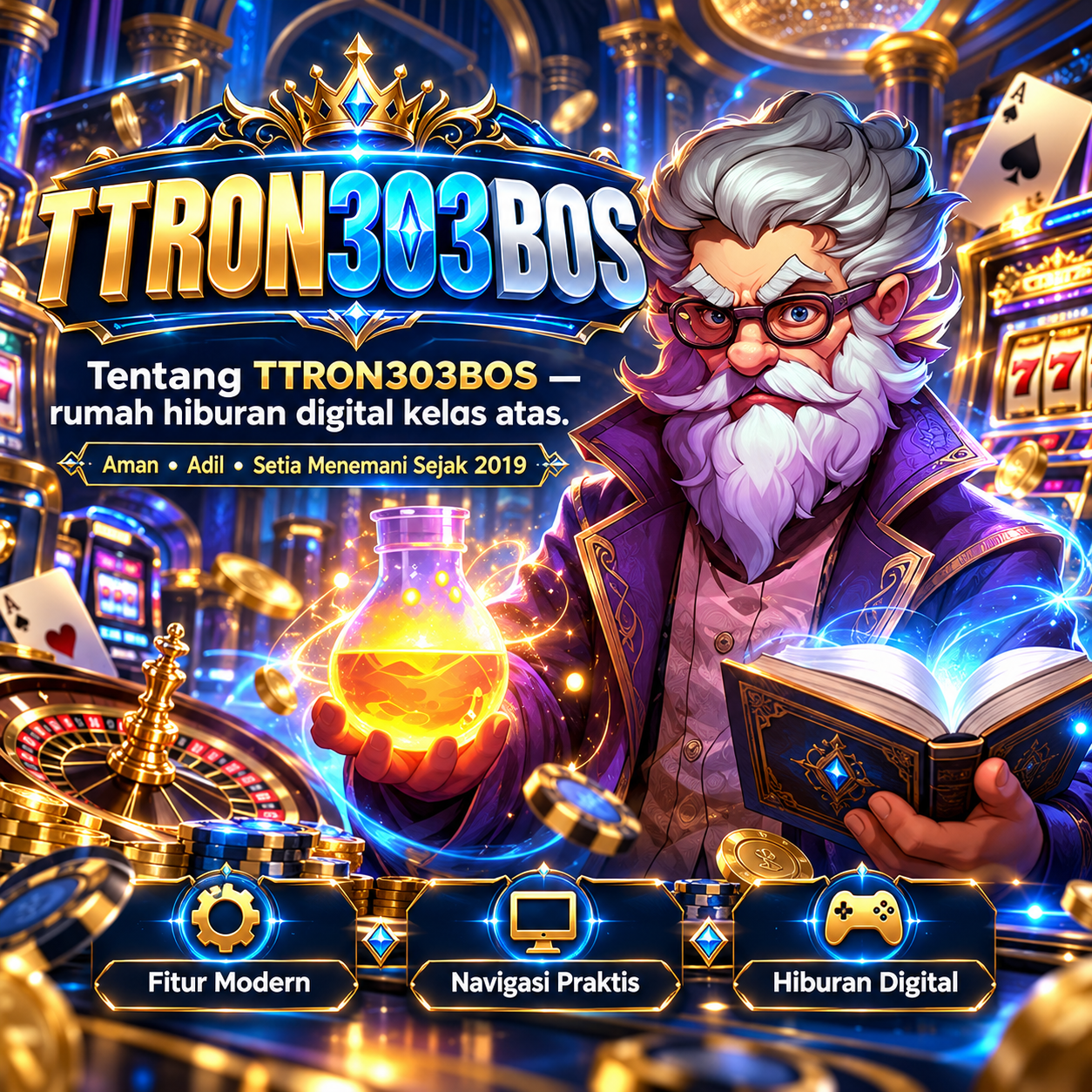 Suasana lobi permainan TTRON303BOS